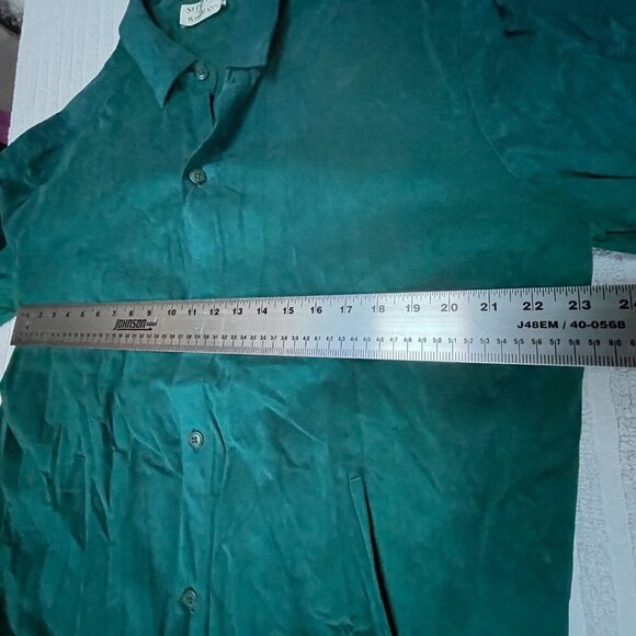 Vintage St. Croix Knits Men Long Sleeve Button Up Shirt Size XL Blue Lightweight - Picture 3 of 8